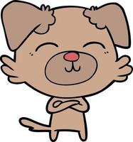 Vector dog character in cartoon style
