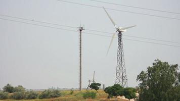 wind turbines spinning in the wind video