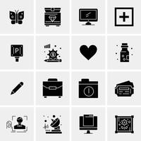 16 Universal Business Icons Vector Creative Icon Illustration to use in web and Mobile Related proje