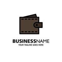 Business Finance Interface User Wallet Business Logo Template Flat Color vector