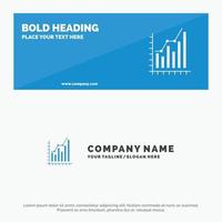 Graph Analytics Business Diagram Marketing Statistics Trends SOlid Icon Website Banner and Business vector