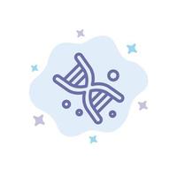 Bio Dna Genetics Technology Blue Icon on Abstract Cloud Background vector