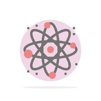 Physics React Science Abstract Circle Background Flat color Icon vector