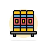 Cupboard Education Studies Abstract Circle Background Flat color Icon vector
