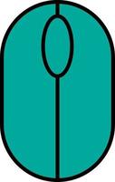 Technology device mouse, illustration, vector on a white background.