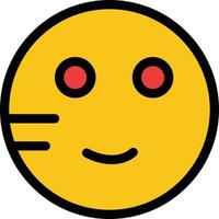Embarrassed Emojis School Study  Flat Color Icon Vector icon banner Template
