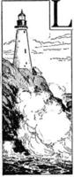 Lighthouse, vintage illustration. vector