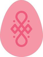 Bird Decoration Easter Egg  Flat Color Icon Vector icon banner Template
