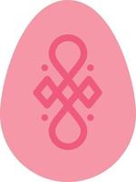 Bird Decoration Easter Egg  Flat Color Icon Vector icon banner Template