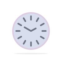reloj de tiempo limpieza círculo abstracto fondo color plano icono vector