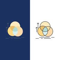 balance circle alignment measurement geometry Flat Color Icon Vector