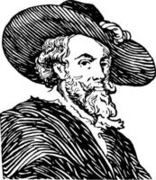 Peter-Paul Rubens, vintage illustration vector