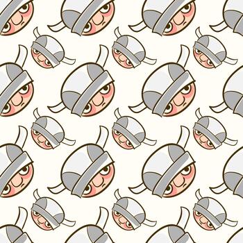 Viking pattern, seamless pattern on white background. vector
