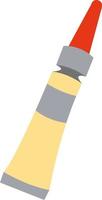 Glue in tube, illustration, vector on white background.