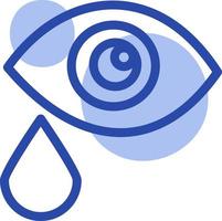 Eye examination, illustration, vector on a white background.