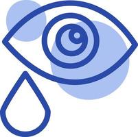 Eye examination, illustration, vector on a white background.