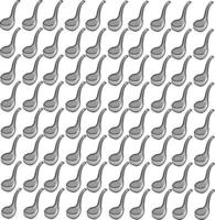 Grey ladle wallpaper, illustration, vector on white background.