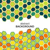 Abstract background with color hexagons elements. Vector illustration.