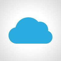 Cloud Icon. Multicolored weather icon on white background. Vector illustration.
