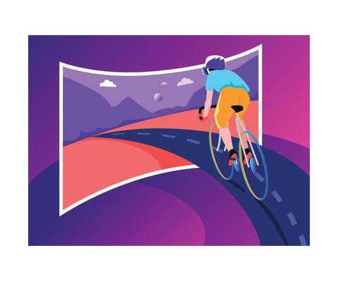 Virtual reality cycle travel
