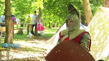 viewers are watching the battle of the Knights. video