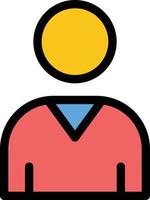 Avatar Interface User  Flat Color Icon Vector icon banner Template