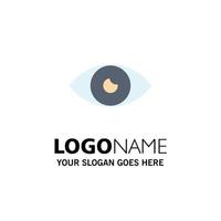 App Basic Icon Design Eye Mobile Business Logo Template Flat Color vector