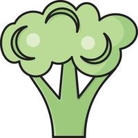 broccoli vector illustration on a background.Premium quality symbols.vector icons for concept and graphic design.