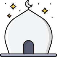 mosque vector illustration on a background.Premium quality symbols.vector icons for concept and graphic design.