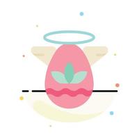 Angle Celebration Easter Protractor Abstract Flat Color Icon Template vector