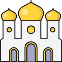 mosque vector illustration on a background.Premium quality symbols.vector icons for concept and graphic design.