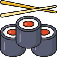 sushi vector illustration on a background.Premium quality symbols.vector icons for concept and graphic design.