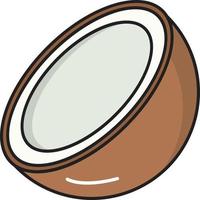 coconut vector illustration on a background.Premium quality symbols.vector icons for concept and graphic design.