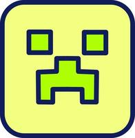 Minecraft monster, illustration, vector on a white background.