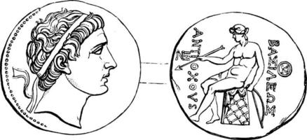 Antiochus, vintage illustration. vector