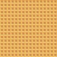 Seamless realistic wafer pattern. Waffle texture background. Ice cream cone structure. Sweet dessert crisp cookie background. Yummy repeat food texture. Vector illustration