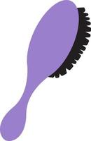 peine púrpura, ilustración, vector sobre fondo blanco.
