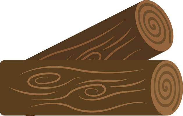 Woods, illustration, vector on white background.
