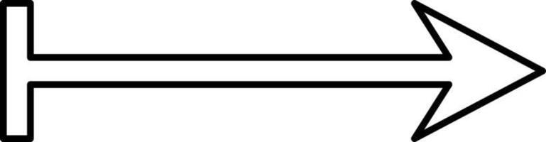 Simple white arrow pointing to the right, illustration, vector on white background.