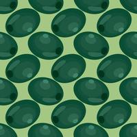 Green olive pattern , illustration, vector on white background