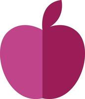 Pink apple, illustration, vector on a white background.