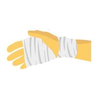 Trendy Wrist Bandage vector