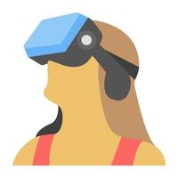 Trendy VR Goggles vector