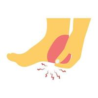 Trendy Heel Pain vector