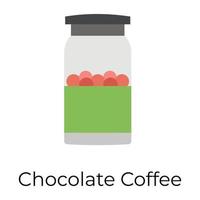 Trendy Coffee Container vector