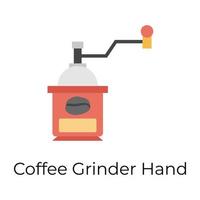 Trendy Coffee Grinder vector