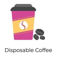 Disposable Coffee Cup vector