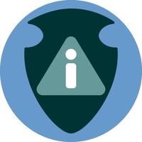 Shield security, illustration, vector on a white background.