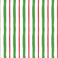 Traditional Merry Christmas background. Seamless pattern made on green red colors. Geometric vertical lines template. Texture can be used for wallpaper, pattern fills, web page for New Year design vector