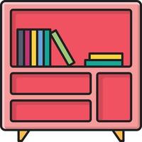 bookcase vector illustration on a background.Premium quality symbols.vector icons for concept and graphic design.